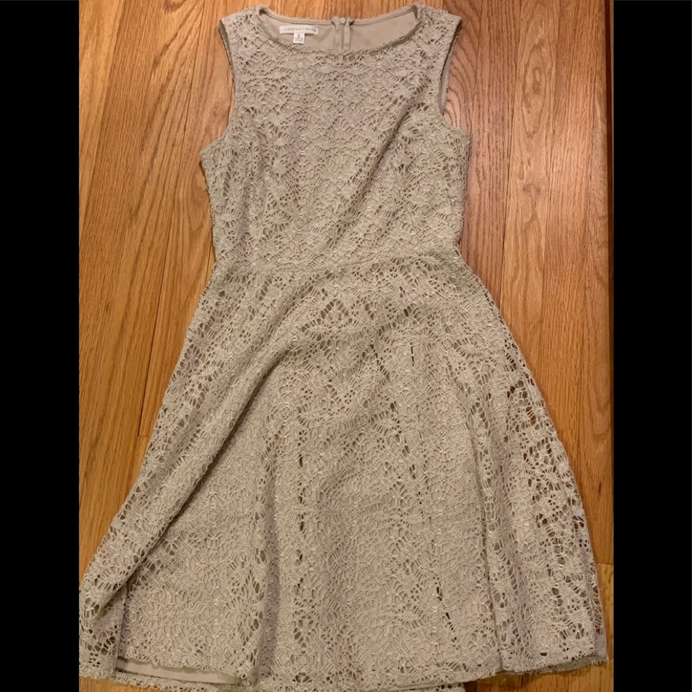 Cream crochet dress